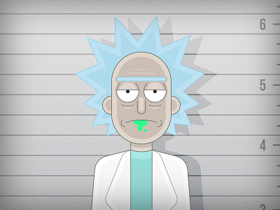 Rick cartoon illustration morty rick rick and morty vector