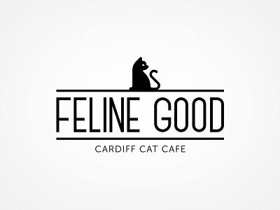 Feline Good cafe cat feline logo minimal monogram simple