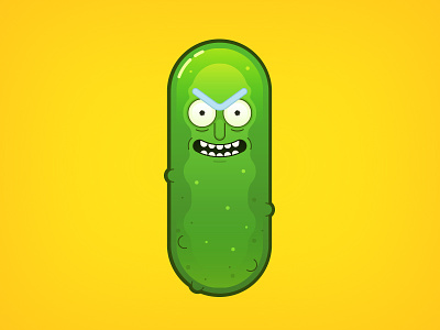 Pickle Rick cartoon pickle pickle rick rick rick and morty vector
