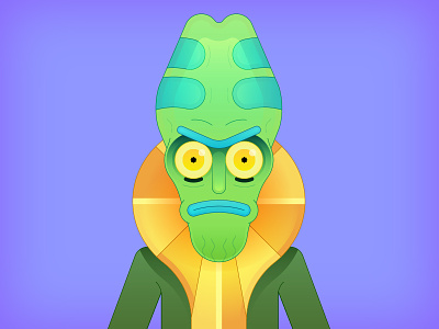 Zeep Xanflorp adult and art cartoon character fan morty pickle rick swim vector zeep