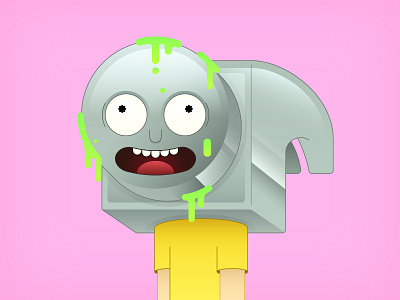 Hammer Morty: More Than Just A Hammer adult swim cartoon fan art morty rick rick and morty vector