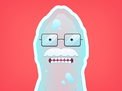 Dr.Xenon Bloom adult swim amoeba cell morty rick rick and morty science simple vector