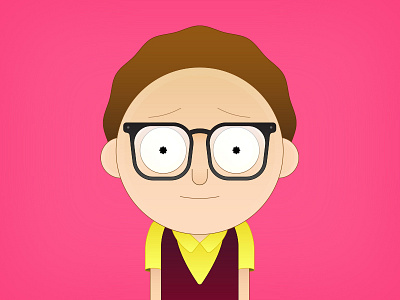 Glasses Morty cartoon geek glasses morty nerd rick rick and morty