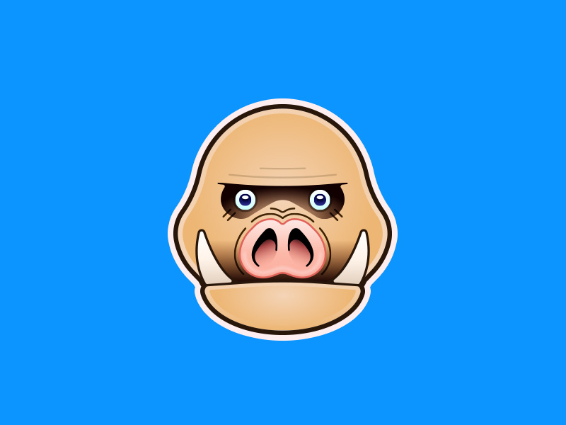 Mask of Scents flat 2d minimal majora legend of zelda gamer mask animal pig gaming nintendo zelda majoras mask