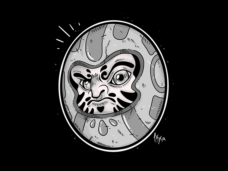 Kōun: Daruma by Lore Mondragón on Dribbble