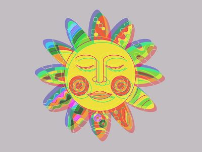 Sun design illustration