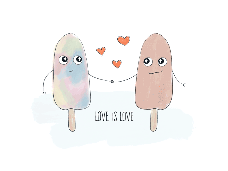 Paddle Pop Love animation illustration love marriage equality paddle pops