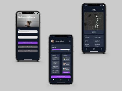 running application concept application concept run running ui