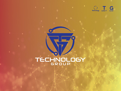 Technology Group (Letter T+G+Technology Logo) branding icon letter tg logo technology