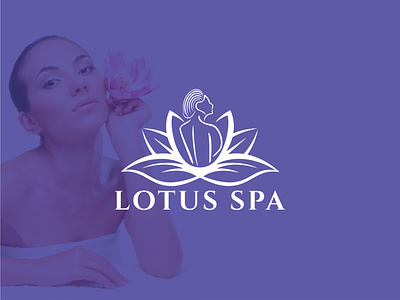 Lotus Spa branding clean creative design graphic design icon logo lotus lotus logo lotus spa minimalist spa spa logo