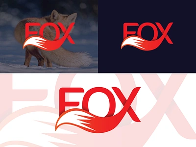 Wordmark Logo (FOX) branding creative design fox fox tail foxlogo graphic design logo logo design logo maker minimal logo minimalist tail typography ui vector wordmark fox wordmarklogo