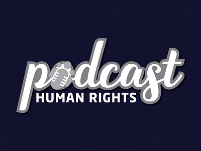 Human Rights Podcast 3d branding creative design graphic design human human logo human rights human rights podcast icon logo logo designer logo maker podcast podcast logo typography logo ui ux vector wordmark logo