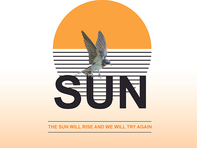 The sun will rise and will try again branding design graphic design illustration illustrator rise sun vector