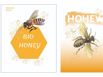 Naturel Fresh flyer graphic design honey ill illustration motion graphics