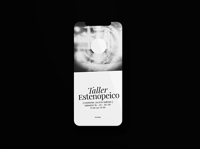 Taller estenopeico - Flyer branding design flyer graphic design illustration typography