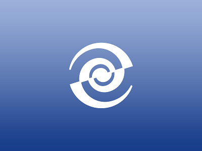Round app logo app avatar blue branding design logo minimal minimalistic round ui white