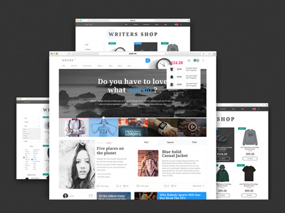 Present WRITER UI kit