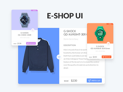 E-SHOP UI ecommerce eshop fashion light style ui webdesign
