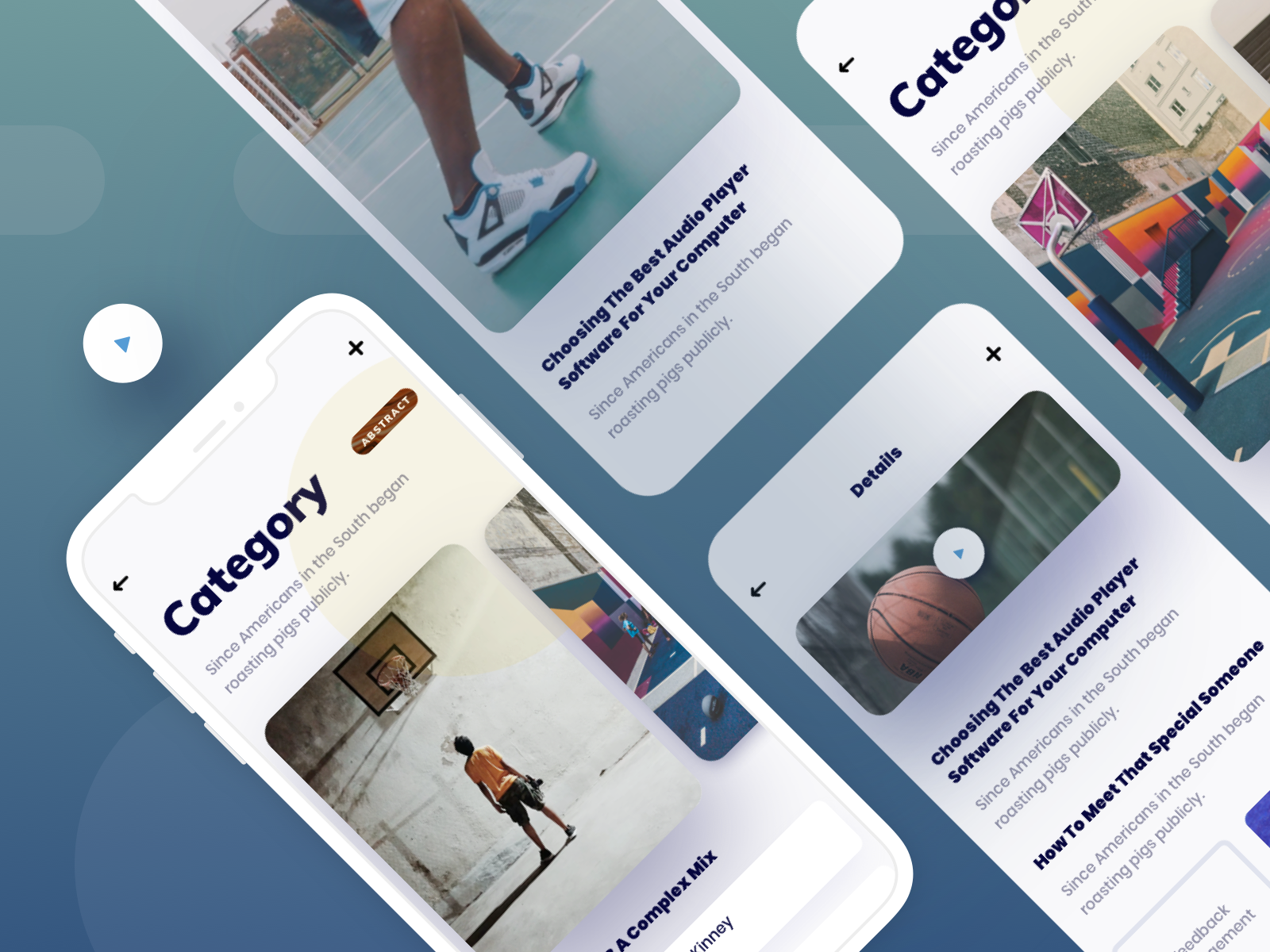 Sports app by Kohalov on Dribbble