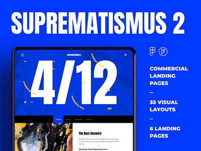 Suprematismus 2 -Landing Kit design e commerce ecommerce eshop fashion illustration input ui uikit webdesign