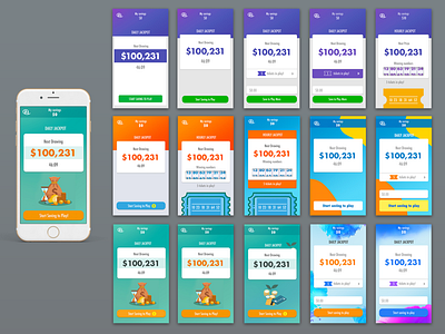 Finance Gamified Mobile App UI Design app app design app ui budget engagement finance game game ui gamification gamified app mobile app mobile game ui ux