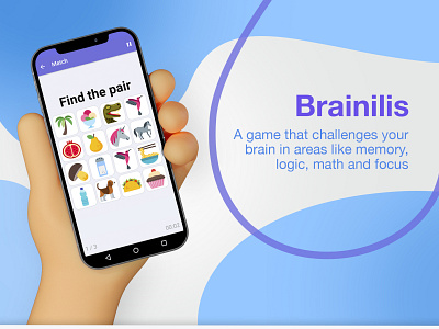 Brainilis | Brain Games App Design app app design branding design game game ui illustration logo ui ux
