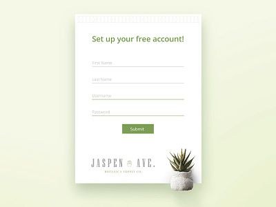 Daily UI - 001 - Sign Up 001 dailyui