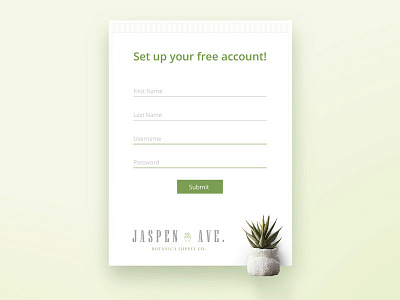 Daily UI - 001 - Sign Up