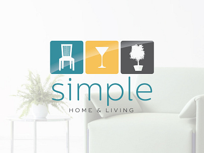 Simple - Home & Living home house interior living logo