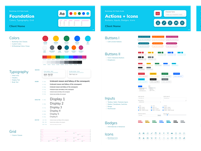Bootstrap v5.0 Visual Style Guide adobe xd app bootstrap design icons style guide typography ui ui elements
