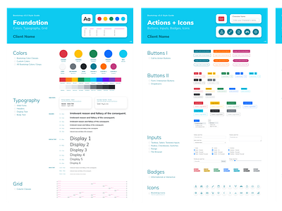 Bootstrap v5.0 Visual Style Guide adobe xd app bootstrap design icons style guide typography ui ui elements