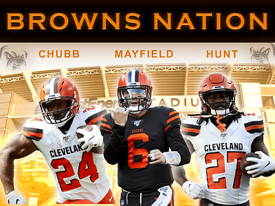 Browns Nation graphic design photoshop