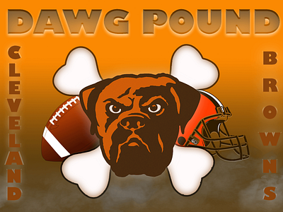 Dawg Pound design graphic design photoshop