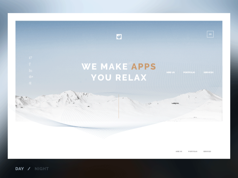 Day & Night theme for website animation clean day gif motion night theme ui ux web website