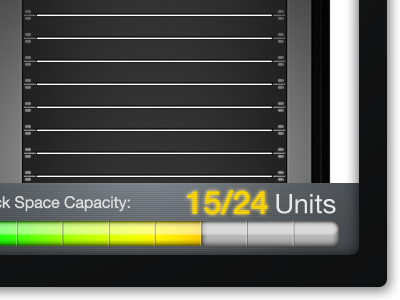 RackBuilder Capacity Gauge