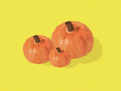 Pumpkin Illustrations design graphic design halloween harvest illustration october orange procreate pumpkin thanksgiving yellow