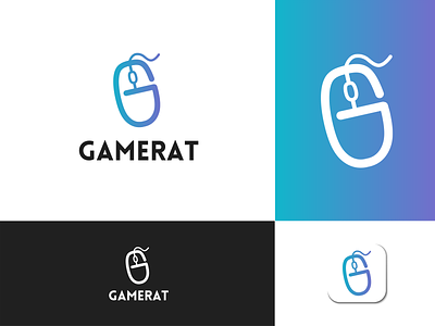 “GameRat” Logo Idea branding design flat graphic design icon illustration logo minimal minimalism vector