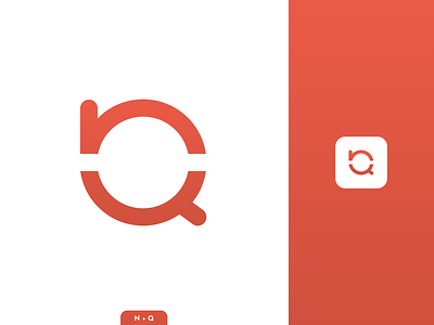 Letter N + Q | Circle Logo Concept brand branding design flat graphic design icon logo logo design minimal minimalist simple vector