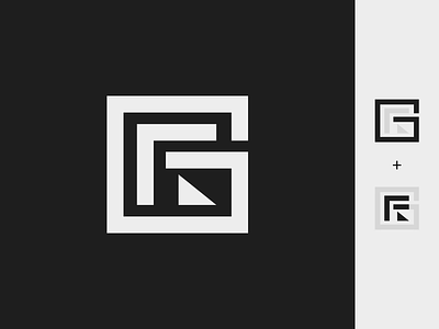 Letter G + R | Monogram Logo Concept branding design flat graphic design icon logo minimalism minimalist monogram vector