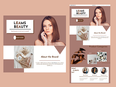 Beauty shop website