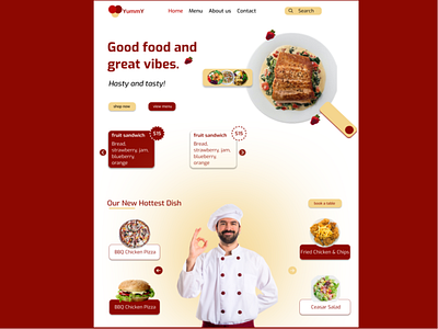 FOOD WEB UI 3d animation food graphic design restaurant ui ui web ui