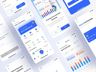 Finance Management - UI Kit clean design finance app finance management financial management ui ui design ui kit ui ux ux ux design