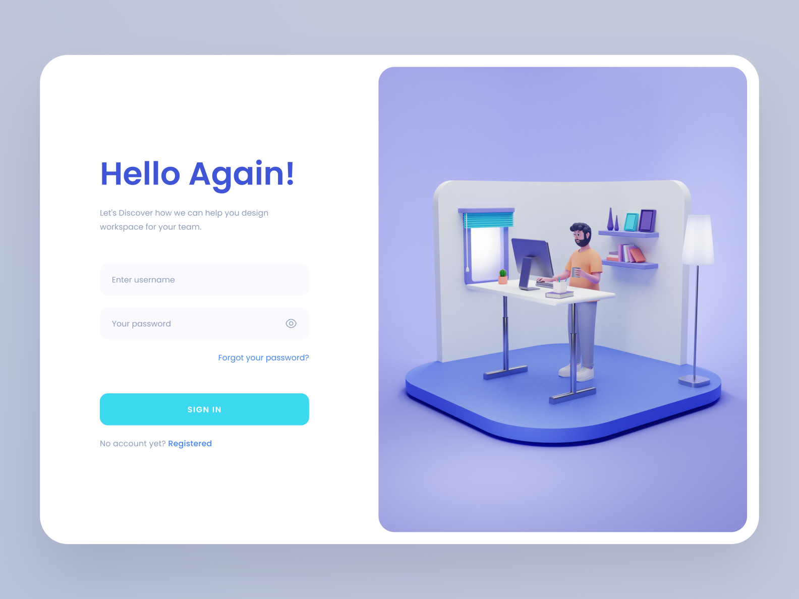 Login Page - Desktop by Erdeo on Dribbble