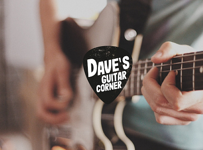 Dave's guitar corner adobe illustrator branding design graphic design graphic desinger illustration logo logotype vector