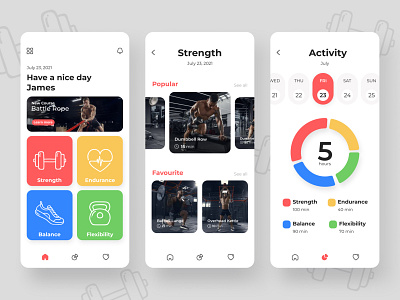 Fitness App fitness graphic design health men workout ui ui design uiux ux workout