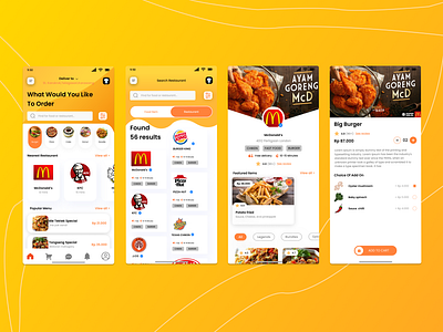 food app UI