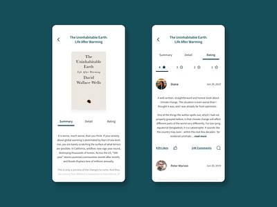 Exploration: Book Review app branding design mobile