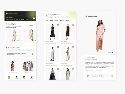 Fashion Mobile App app boutique branding clothing design e commerce fashion mobile app product design ui ux research