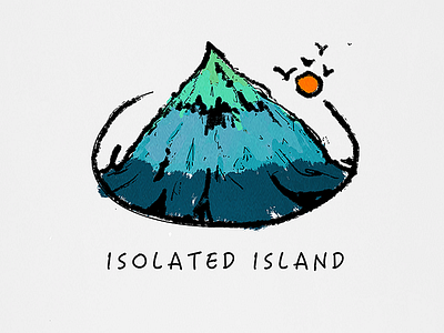 海岛 isolated lsland isolated lsland／blue／sea