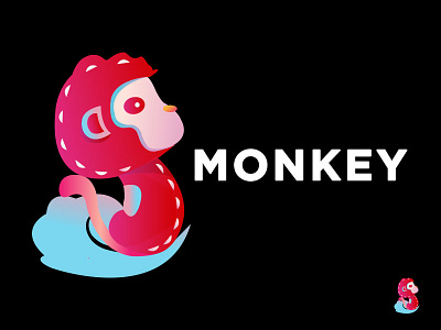 Monkey illustration／monkey